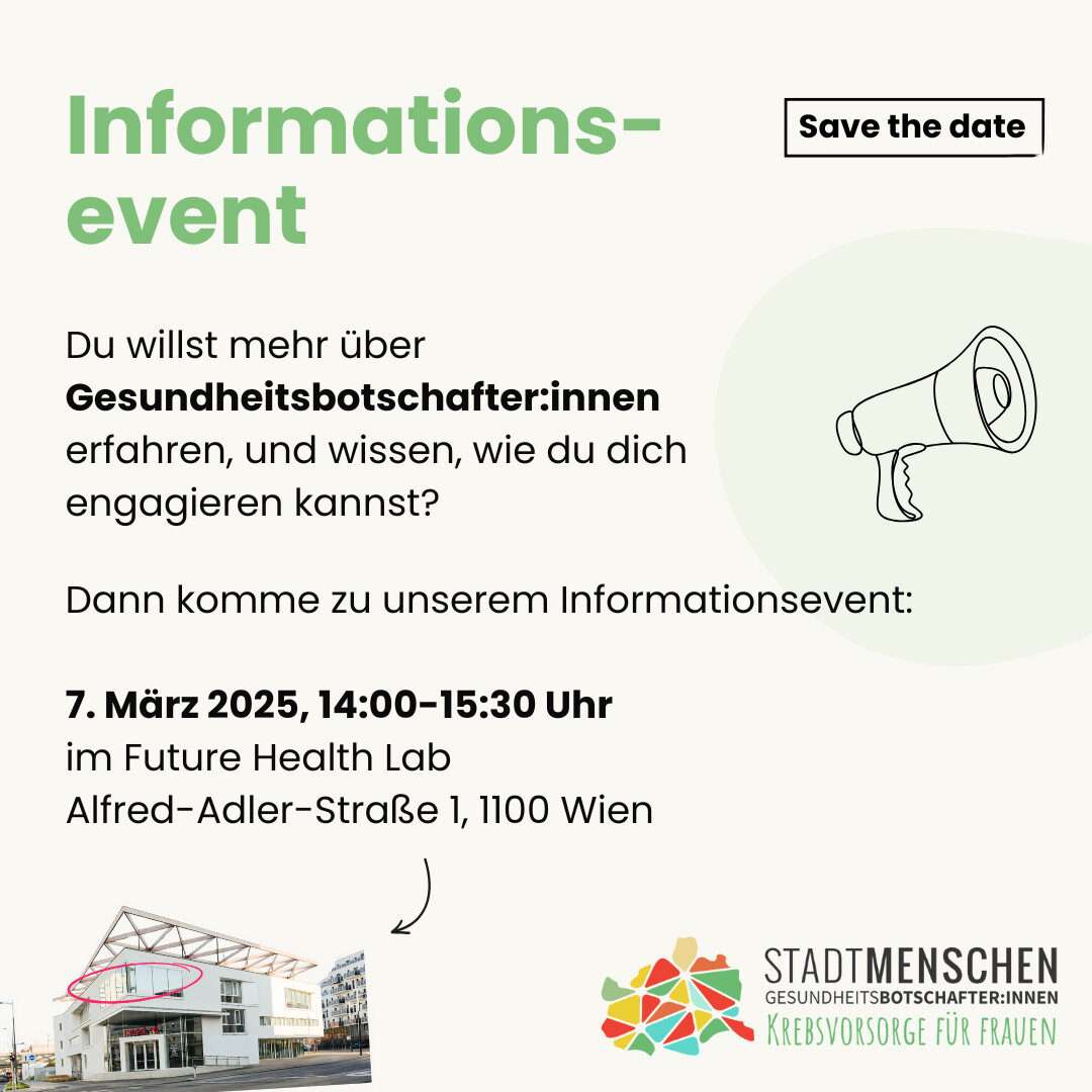 Gesundheitsbotschafterinnen Info Event